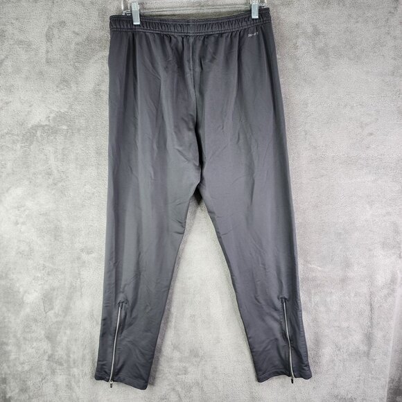Mens Gray Nike Dri-Fit Athletic Fleece Pants Drawstring Elastic Waist Size M - Picture 10 of 14